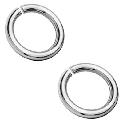 Immagine di My Bead 2 pezzi Anelli Aperti Ø 2mm rotonda Argento 925 senza nichel per la creazione di Gioielli DIY