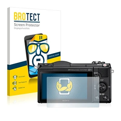Immagine di brotect Pellicola Protettiva per Sony Alpha 5000 (DSLR A5000) Protezione Schermo (2 Pezzi) [Trasparente, Anti Impronte]