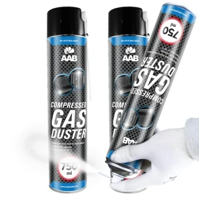 Immagine di AABCOOLING Compressed Gas Duster 750ml Spray Congelante per Elettronica, Freddo, Raffreddante Spray, Ghiaccio Istantaneo, Gelo, congelare a 50*C Set di 2 Pezzi