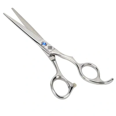 Immagine di forbici piatte per taglio capelli, professionali parrucchiere in acciaio inossidabile e uso domestico