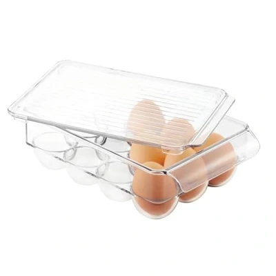 Immagine di iDesign Fridge/Freeze Binz Contenitore Per Uova, Piccolo Portauova In Plastica 12 Trasparente