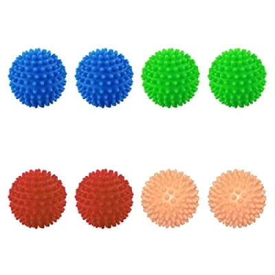 Immagine di 8pcs Palle per Lavatrice e Asciugatrice, Palline di essiccazione riutilizzabili, Palla asciugabiancheria,Palline un bucato più morbido, Riutilizzabili Resistenti Asciugatrice