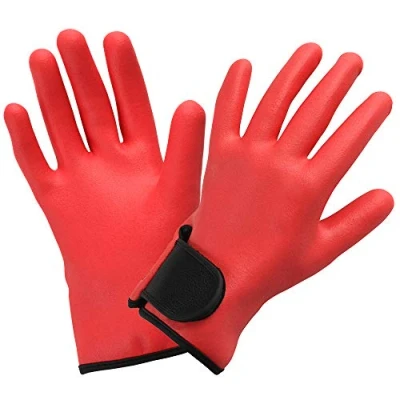 Immagine di ROSTAING F IT08 Guanti da giardinaggio, protezione polso, grande lunghezza, in Nitrile, colore: Rosa