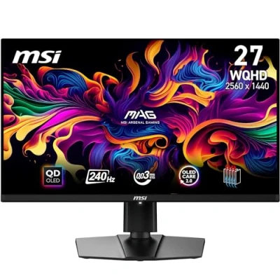 Immagine di MSI MAG 271QPX QD OLED E2 Monitor Gaming 26,5&quot; WQHD 2560 x 1440 Quantum Dot OLED, 240Hz / 0,03ms, 99% DCI P3, ΔE≤2, DisplayHDR True Black 400 DP 1.4a, HDMI 2.1, USB Type C