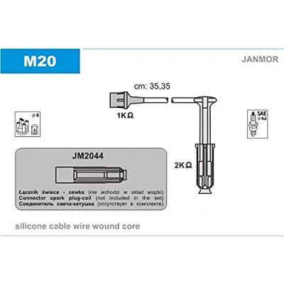 Immagine di JANMOR M20 Kit Cavi Accensione MERCEDES BENZ: Classe C Sedan, E ML