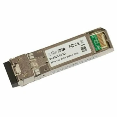 Immagine di Mikrotik RouterBOARD S+85DLC03D, ricetrasmettitore SFP+ S+85DLC03D è Un 10G con connettore Dual LC 850nm per collegamenti in Fibra su Una Distanza di Fino a 300 m