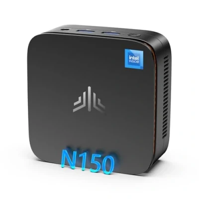 Immagine di NiPoGi E1 Mini PC Twin Lake N150 (3,6 GHz) 16 GB DDR4/512 M.2 SSD, Desktop WiFi 5,BT4.2/RJ45,Mini computer 4K@60HZ UHD Dual Display per ufficio