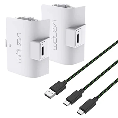 Immagine di Venom High Capacity 1100mAh Rechargeable Battery Twin Pack White (Xbox Series X &amp; S/Xbox One)