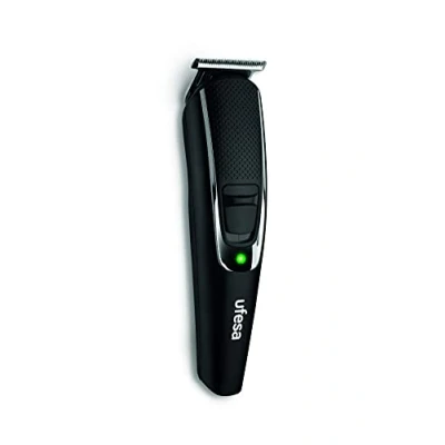 Immagine di Ufesa MB3000 Regolabarba, 9 Lunghezze di Taglio, Senza Fili, 120 min Autonomia, Pettine Regolabile da 3 a 10 mm, nero