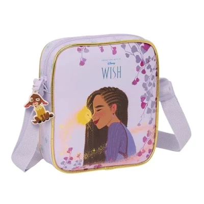 Immagine di safta Borsa a tracolla unisex per bambini, M222 Trolls 3, piccola, ideale bambini dai 5 ai 14 anni, comoda e versatile, qualità resistenza, 16 x 4 18 cm, rosa, Lilla, Estándar, Casual
