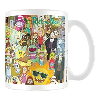 Immagine di Pyramid International Rick e personaggi Morty tazza di caffè, ceramica, multicolore, 7.9 x 11 9.3 cm