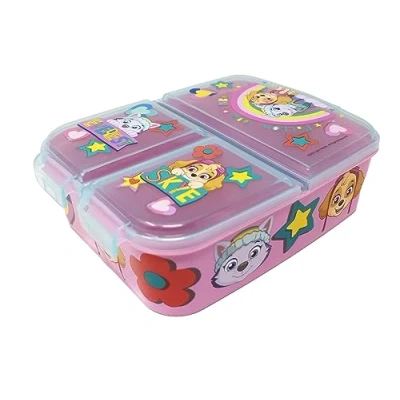 Immagine di Contenitore per il pranzo bambini, a scelta: Frozen, PJ Masks, Spiderman, Avengers, Mickey, Paw Patrol, in plastica senza BPA, patrol M