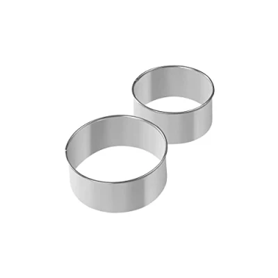 Immagine di Fackelmann Set 2 Coppapasta in Acciaio Inossidabile Ø8cm e Ø9cm (Colore: Argento), quantità: 1 Pezzo, Ø8 cm / Ø9