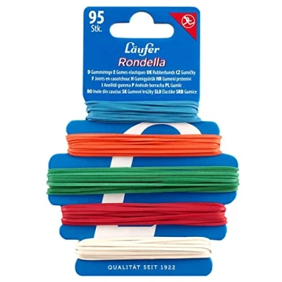 Immagine di Läufer Rondella 69210 Anelli in gomma su anello gomma, 95 gomme domestiche 5 misure e colori, extra resistenti