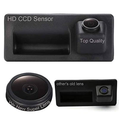 Immagine di Dynavsal 1280*720 Pixel 1000TV linee Telecamera Auto Posteriore,HD Visione Notturna IR Manico Del Tronco Retromarcia per VW Tiguan Touareg Sharan Touran Passat B5 Golf VI Variant A4 A3 A6L