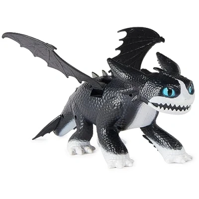 Immagine di Dragons DreamWorks Interactive Fire and Flight Thunder, personaggio di con effetti luce e rumore, 30,4 cm, giocattolo per bambini dai 4 anni in su