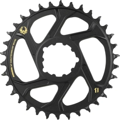 Immagine di Sram, Corona Eagle X SYNC 12 Marce in Alluminio, incremento del Supporto Diretto per Offset, Oro, 3 mm Unisex adulto, Gold, 38T (52)