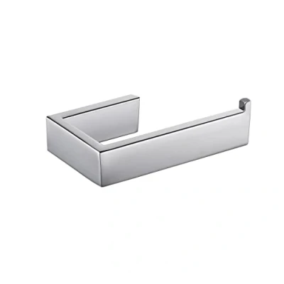 Immagine di CCKOLE porta carta igienica, supporto in acciaio inox 304, rotolo da cucina, per bagno e cucina (argento cromato, foratura)