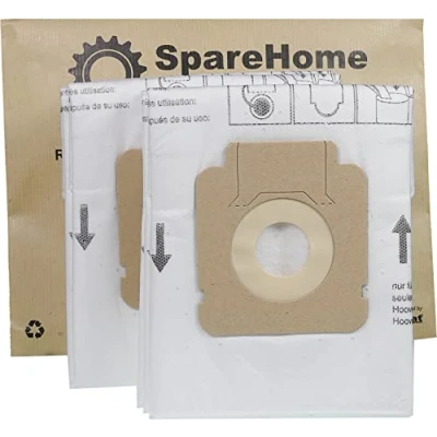 Immagine di SpareHome® 10 sacchetti alta filtrazione sostitutivi per aspirapolvere Hoover Brave, Freespace, Capture, Flash, Greenray e Sprint