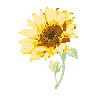 Immagine di Sizzix Timbri Trasparenti a Strati 6PK Sunflower STEM di Olivia Rose 665975 Capitolo 4 2022 Stamps, Clear, One Size