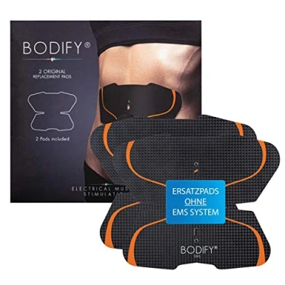 Immagine di Bodify Set di 2 cuscinetti ricambio originali (senza controller) EMS per addominali, uomini e donne