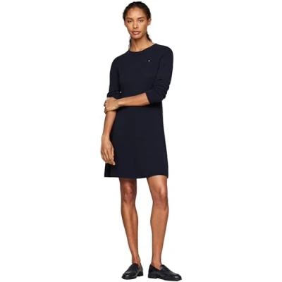 Immagine di Tommy Hilfiger Abito in maglia, Donna, Taglia: Large, Desert sky