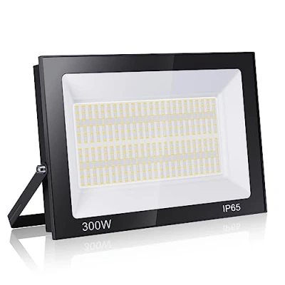 Immagine di loyal 300W Faretto LED da Esterno 30000LM Super Luminosa Bianco Freddo 6000K Fari Lampada, Impermeabile IP65 Proiettore Faro, Luce di Sicurezza per Giardino Corridoio Piazza Parcheggio Patio