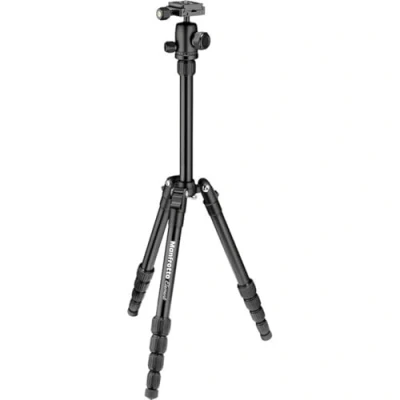 Immagine di Manfrotto Element Traveller Small Treppiede in alluminio a 5 sezioni, con testa sfera, colore: Nero