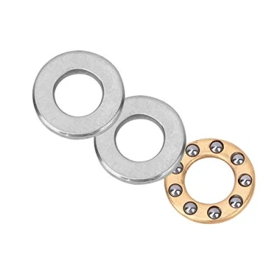 Immagine di cuscinetti a sfere in acciaio con spinta planari miniatura gioco ridotto da 10 pezzi per la produzione di macchinari, installazione e manutenzione apparecchiature (F5 11M)