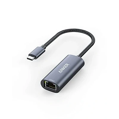 Immagine di Anker PowerExpand USB C all&#039;adattatore Gigabit Ethernet, da a 2,5 Gbps Hub Ethernet in Alluminio, Compatibile con MacBook PRO, Air 2018 e successivi, iPad PRO 2018, XPS