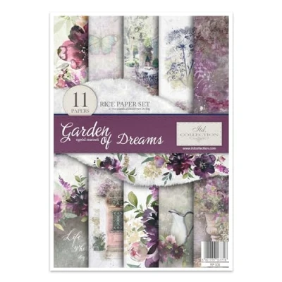 Immagine di ITD Collection Papier de riz créatif A4 Decoupage Rice Paper Sheet 29,7 x 21 cm Technique découpage multicolore (RP005) HS code 48021000
