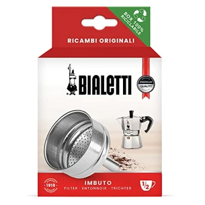 Immagine di Bialetti Ricambi, Include 1 Filtro a Imbuto, Compatibile con La Mokina