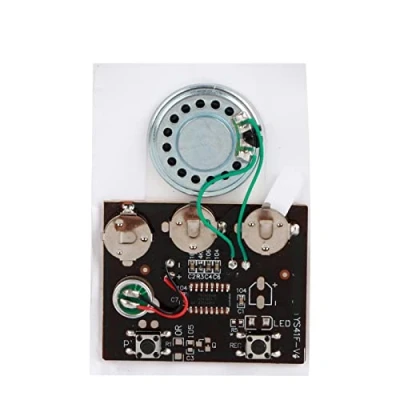Immagine di Modulo audio vocale registrabile 27s Chip 0,5 W con altoparlante batteria a bottone per regali creativi/carta fai da te/scatola torte(Controllo chiave)