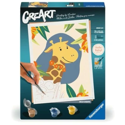 Immagine di Ravensburger CreArt 23903 Colorare con i Numeri, Soggetto: Hello Giraffe, per Adulti dai 12 Anni in su,