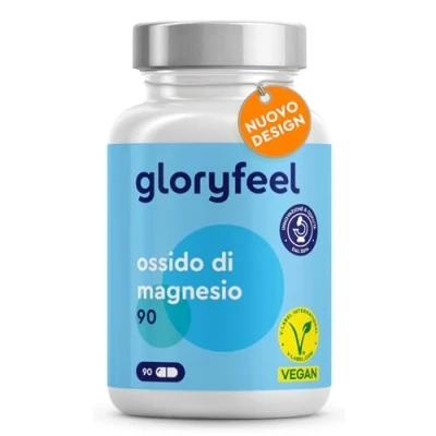 Immagine di Magnesio Integratore, Integratore per Supporto Gastrointestinale e Affaticamento, 90 Capsule 3 Mesi di Scorta, Elementare, 250 mg Puro, Integratori Sali Minerali