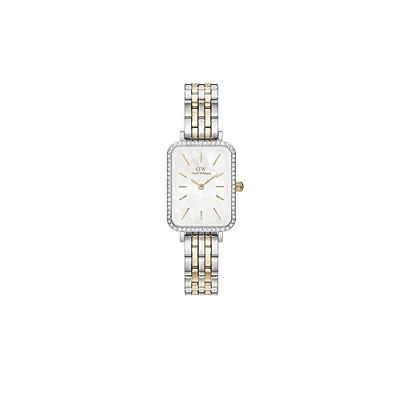 Immagine di Daniel Wellington Quadro Lumine Bezel LINK TWO TONE MOP Orologio silvercoloured, Taglia: One Size, Silver coloured