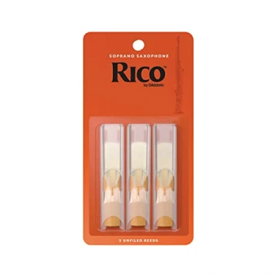 Immagine di D&#039;Addario RIA0325 Confezione da 3 ance Rico per sassofono soprano, durezza 2,5