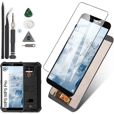 Immagine di RongZy Schermo LCD Display per Oukitel WP5 / Pro Touch Screen Assemblea Sostituzione di Vetro Digitalizzatore con Strumenti(Nero)