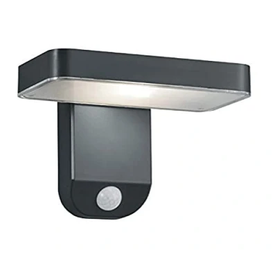 Immagine di Reality Leuchten Esquel R22261142 Lampada da parete a LED, in plastica, con sensore di movimento, LED 4,5 Watt, colore: Antracite