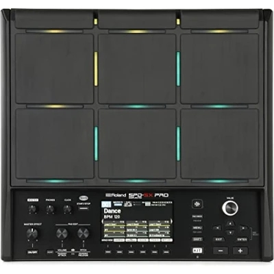 Immagine di Roland SPD SX PRO Sampling Pad Top di Gamma per Batteristi e Altri Musicisti 9 Pad, 8 Ingressi Trigger Esterni, Display a Colori, LED dei Personalizzabili