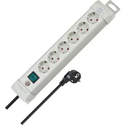 Immagine di Brennenstuhl 1955560100 Multipresa con interruttore 6 scomparti Bianco Schuko 1 pz.