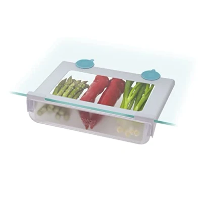 Immagine di Joseph FridgeStore Divisore mobile per il ripiano del frigorifero Organizzatore di lattine e bottiglie