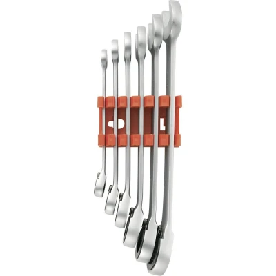 Immagine di TOOLCRAFT 824124 Kit chiavi combinate a cricchetto 6 parti 8 19 mm