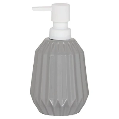 Immagine di Sealskin Distributore di Sapone, Porcellana, Grigio, 9.1x9.1x16.5 cm
