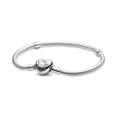 Immagine di PANDORA Icons Bracciale in argento con chiusura a forma di cuore, 23