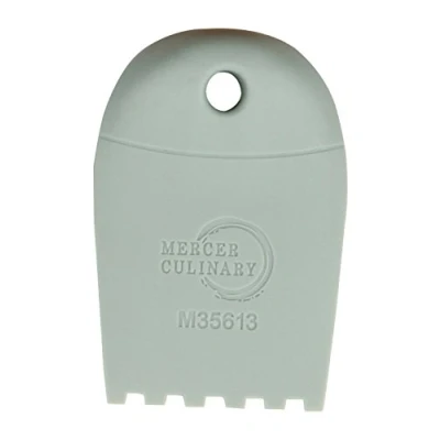 Immagine di Mercer Culinary Angolo placcatura Cuneo, Multicolore Utensile in Silicone per impiattamento, a Denti squadrati, 5 mm Multi Colour