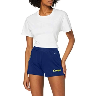 Immagine di Kempa Curve Short di Set, Donna, 200306809_XXL, Blu Profondo/Giallo Fluo, XXL