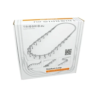 Immagine di Trixbrix Supports Bundle 2.0 Compatible with Lego City Train Set 60197 60198 10277 60205 60238 60337 (Stadium Loop)