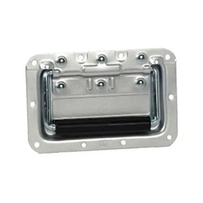 Immagine di Adam Hall Hardware 34082 a Maniglia Scomparsa media Molla in Piastra di Montaggio alluminio Profondità 8 mm