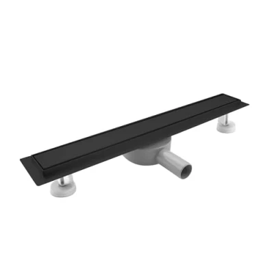 Immagine di SaniteModar Canalina Scarico Doccia Nero 120cm, Canaletta con 360 Sifone e Filtro, Pannelli 2 in 1